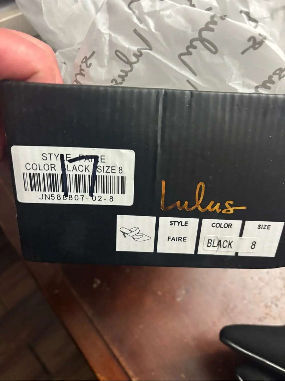 Lulus fare velvet black close Angle Peep toe  3” heel Bnib size 8 party